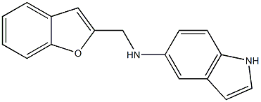 N-(1-benzofuran-2-ylmethyl)-1H-indol-5-amine Struktur