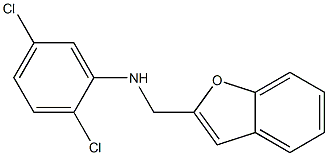 N-(1-benzofuran-2-ylmethyl)-2,5-dichloroaniline Struktur