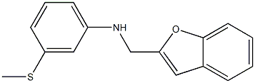 N-(1-benzofuran-2-ylmethyl)-3-(methylsulfanyl)aniline Struktur