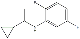 N-(1-cyclopropylethyl)-2,5-difluoroaniline Struktur