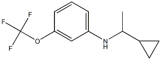 N-(1-cyclopropylethyl)-3-(trifluoromethoxy)aniline Struktur