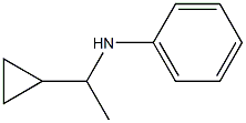 N-(1-cyclopropylethyl)aniline Struktur