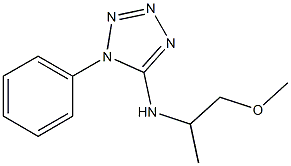 N-(1-methoxypropan-2-yl)-1-phenyl-1H-1,2,3,4-tetrazol-5-amine Struktur