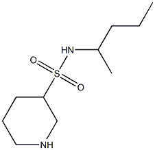 N-(1-methylbutyl)piperidine-3-sulfonamide Struktur