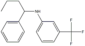 N-(1-phenylbutyl)-3-(trifluoromethyl)aniline Struktur