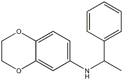 N-(1-phenylethyl)-2,3-dihydro-1,4-benzodioxin-6-amine Struktur