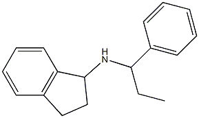 N-(1-phenylpropyl)-2,3-dihydro-1H-inden-1-amine Struktur