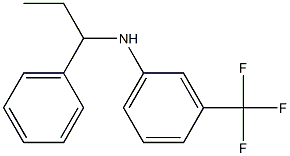 N-(1-phenylpropyl)-3-(trifluoromethyl)aniline Struktur