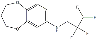 N-(2,2,3,3-tetrafluoropropyl)-3,4-dihydro-2H-1,5-benzodioxepin-7-amine Struktur