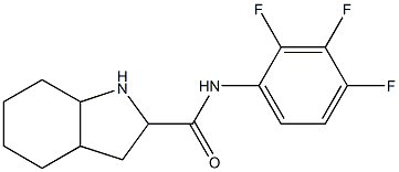 N-(2,3,4-trifluorophenyl)octahydro-1H-indole-2-carboxamide Struktur