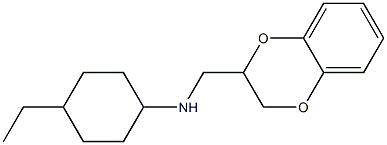 N-(2,3-dihydro-1,4-benzodioxin-2-ylmethyl)-4-ethylcyclohexan-1-amine Struktur