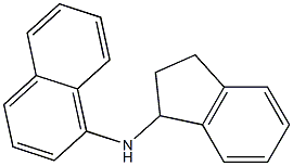 N-(2,3-dihydro-1H-inden-1-yl)naphthalen-1-amine Struktur