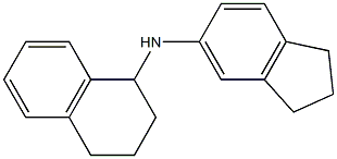 N-(2,3-dihydro-1H-inden-5-yl)-1,2,3,4-tetrahydronaphthalen-1-amine Struktur