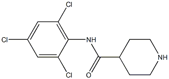 N-(2,4,6-trichlorophenyl)piperidine-4-carboxamide Struktur