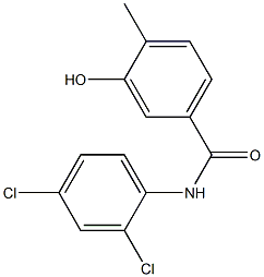 N-(2,4-dichlorophenyl)-3-hydroxy-4-methylbenzamide Struktur