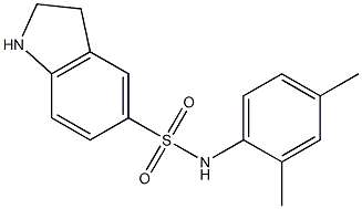 N-(2,4-dimethylphenyl)-2,3-dihydro-1H-indole-5-sulfonamide Struktur