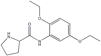 N-(2,5-diethoxyphenyl)pyrrolidine-2-carboxamide Struktur