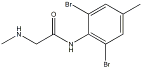 N-(2,6-dibromo-4-methylphenyl)-2-(methylamino)acetamide Struktur