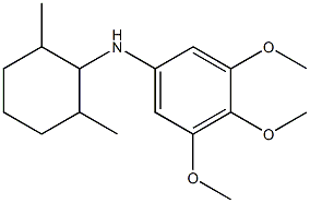 N-(2,6-dimethylcyclohexyl)-3,4,5-trimethoxyaniline Struktur