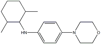 N-(2,6-dimethylcyclohexyl)-4-(morpholin-4-yl)aniline Struktur