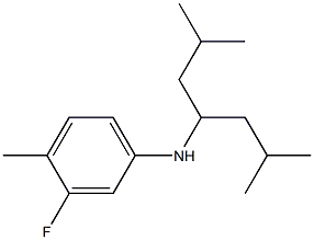 N-(2,6-dimethylheptan-4-yl)-3-fluoro-4-methylaniline Struktur