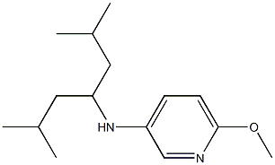 N-(2,6-dimethylheptan-4-yl)-6-methoxypyridin-3-amine Struktur