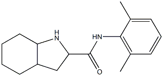 N-(2,6-dimethylphenyl)octahydro-1H-indole-2-carboxamide Struktur