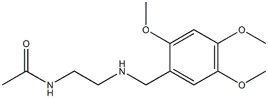 N-(2-{[(2,4,5-trimethoxyphenyl)methyl]amino}ethyl)acetamide Struktur