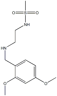 N-(2-{[(2,4-dimethoxyphenyl)methyl]amino}ethyl)methanesulfonamide Struktur