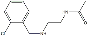 N-(2-{[(2-chlorophenyl)methyl]amino}ethyl)acetamide Struktur