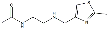 N-(2-{[(2-methyl-1,3-thiazol-4-yl)methyl]amino}ethyl)acetamide Struktur