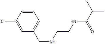 N-(2-{[(3-chlorophenyl)methyl]amino}ethyl)-2-methylpropanamide Struktur