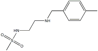 N-(2-{[(4-methylphenyl)methyl]amino}ethyl)methanesulfonamide Struktur