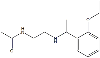 N-(2-{[1-(2-ethoxyphenyl)ethyl]amino}ethyl)acetamide Struktur