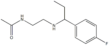 N-(2-{[1-(4-fluorophenyl)propyl]amino}ethyl)acetamide Struktur