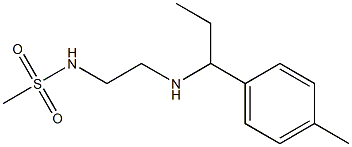 N-(2-{[1-(4-methylphenyl)propyl]amino}ethyl)methanesulfonamide Struktur