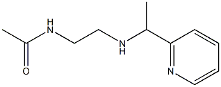 N-(2-{[1-(pyridin-2-yl)ethyl]amino}ethyl)acetamide Struktur