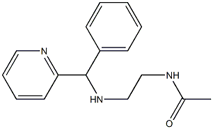 N-(2-{[phenyl(pyridin-2-yl)methyl]amino}ethyl)acetamide Struktur