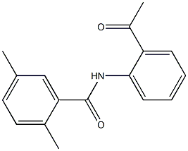 N-(2-acetylphenyl)-2,5-dimethylbenzamide Struktur