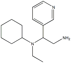 N-(2-amino-1-pyridin-3-ylethyl)-N-cyclohexyl-N-ethylamine Struktur