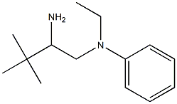 N-(2-amino-3,3-dimethylbutyl)-N-ethyl-N-phenylamine Struktur