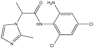 N-(2-amino-4,6-dichlorophenyl)-2-(2-methyl-1H-imidazol-1-yl)propanamide Struktur