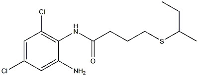 N-(2-amino-4,6-dichlorophenyl)-4-(butan-2-ylsulfanyl)butanamide Struktur