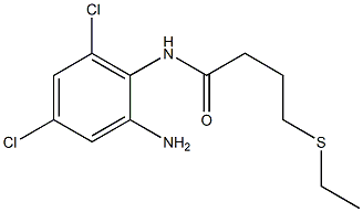 N-(2-amino-4,6-dichlorophenyl)-4-(ethylsulfanyl)butanamide Struktur