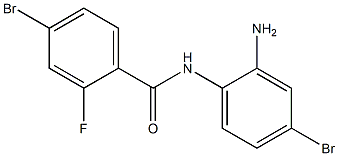 N-(2-amino-4-bromophenyl)-4-bromo-2-fluorobenzamide Struktur