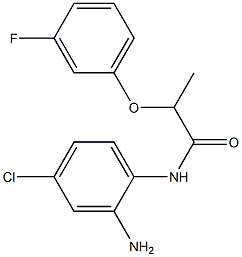 N-(2-amino-4-chlorophenyl)-2-(3-fluorophenoxy)propanamide Struktur