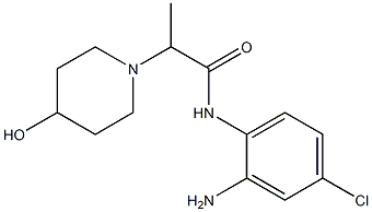 N-(2-amino-4-chlorophenyl)-2-(4-hydroxypiperidin-1-yl)propanamide Struktur