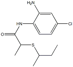 N-(2-amino-4-chlorophenyl)-2-(butan-2-ylsulfanyl)propanamide Struktur