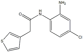 N-(2-amino-4-chlorophenyl)-2-(thiophen-3-yl)acetamide Struktur