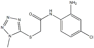 N-(2-amino-4-chlorophenyl)-2-[(1-methyl-1H-1,2,3,4-tetrazol-5-yl)sulfanyl]acetamide Struktur